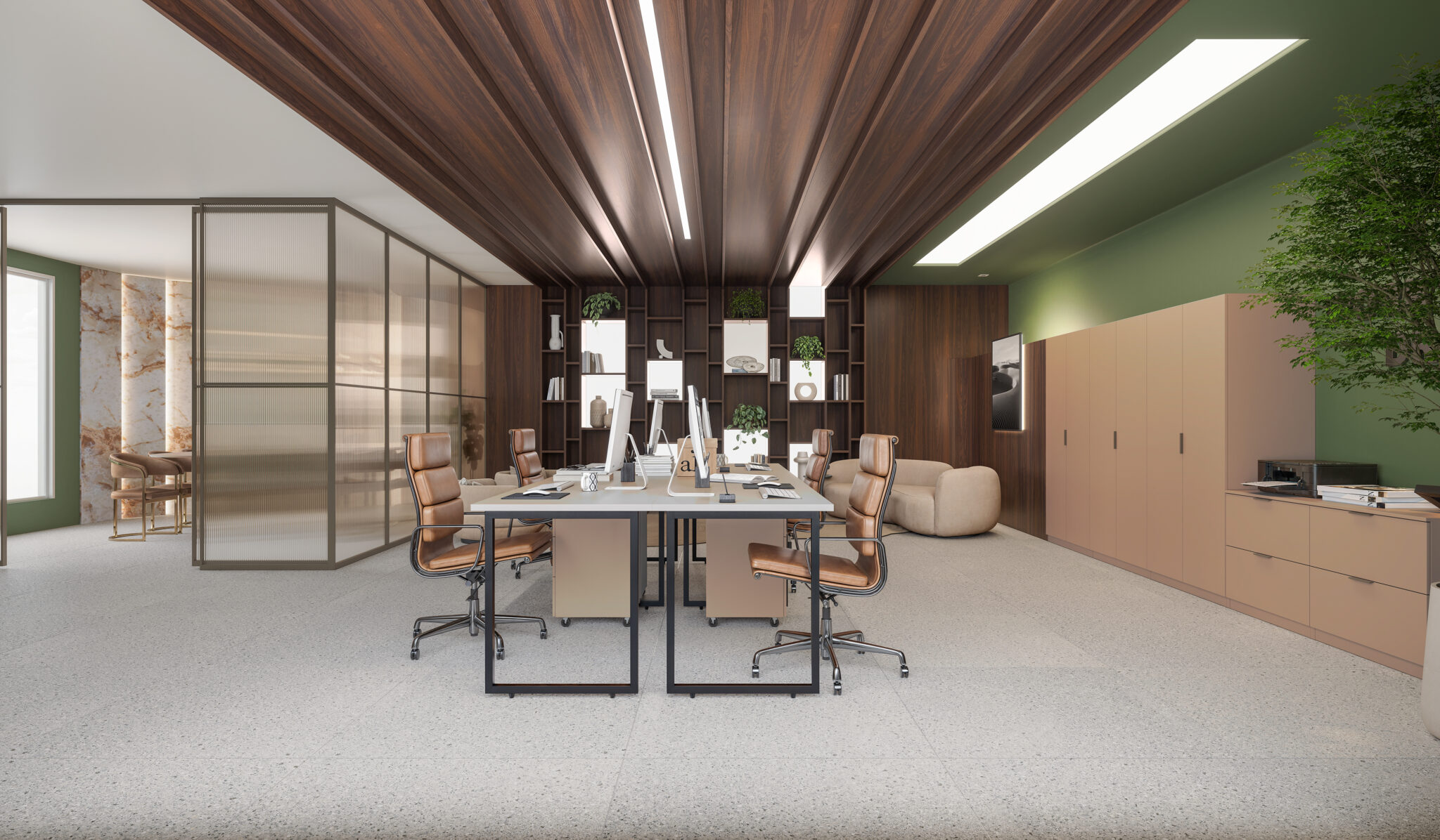 Cena 47_Angela_Escritorio Corporativo_Louro Preto e Capuccino_Variacao de Cena 01