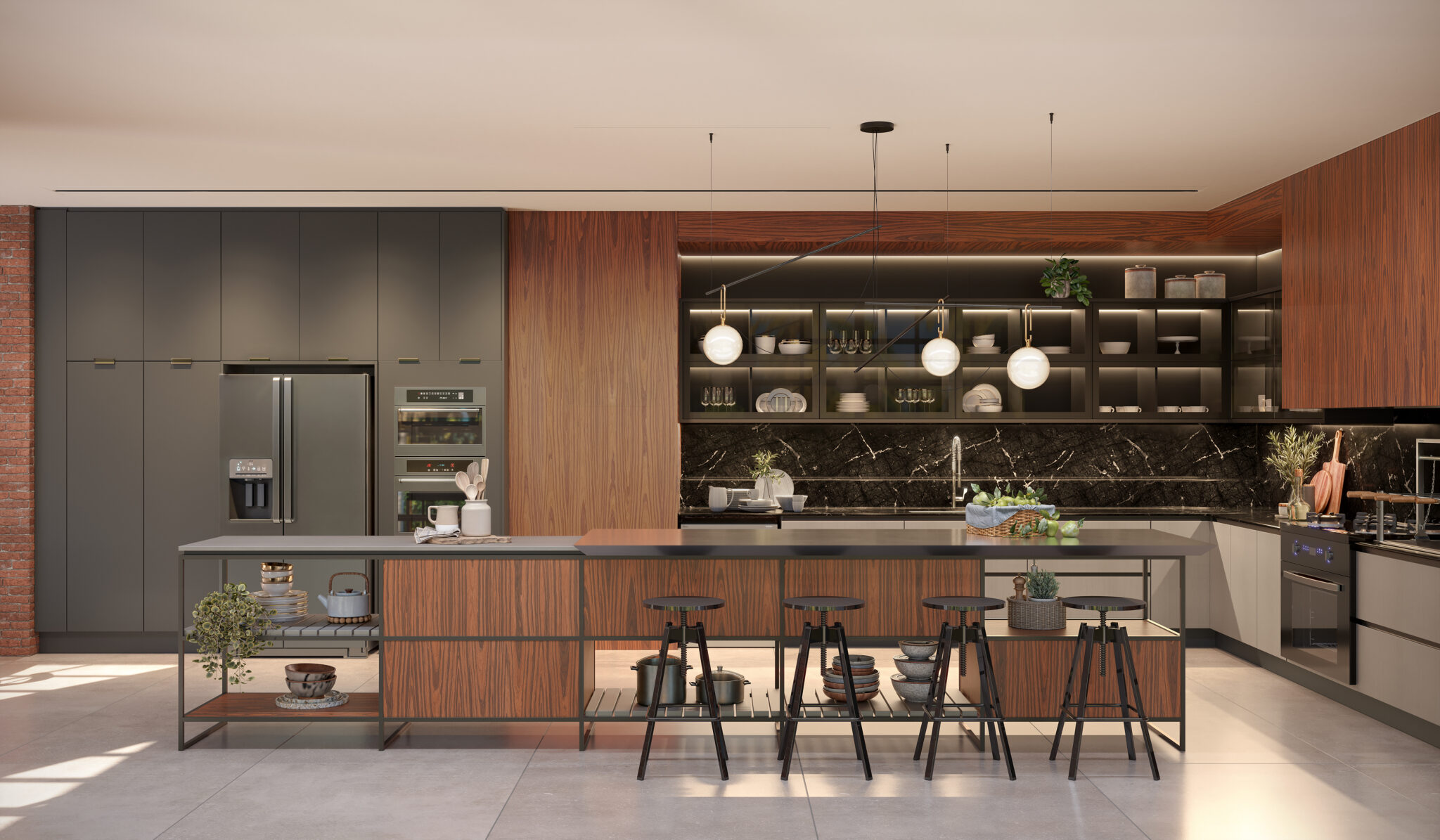 Cena 53_Thayron_Cozinha Industrial_Pau Ferro_Preto_Plomo